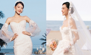 Tóm lại: Minh Hằng đã chi bao nhiêu tỉ cho 2 bộ váy cưới đều thuộc thương hiệu danh giá?