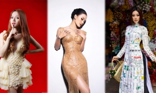 Váy làm từ chất liệu độc lạ: Hương Ly mặc váy giấm ăn, Hương Giang diện cả ngàn chiếc bao cao su