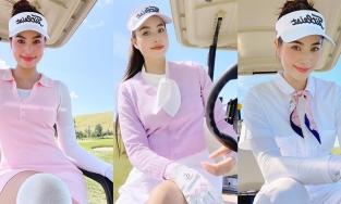 Bị chê về nước mặc đồ 'kém sang', Phạm Hương lấy lại phong độ bằng thời trang sân golf sang xịn mịn 