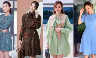 Thời trang đối lập của sao Việt khi làm giảng viên: Midu như sinh viên, Lê Âu Ngân Anh sang chảnh