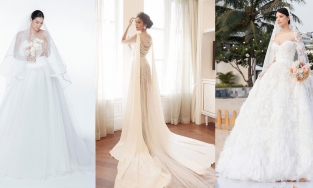 Gu váy cưới của dàn HLV The Face Vietnam: Phạm Hương mê làm công chúa, Minh Hằng quyến rũ kiêu sa