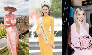 Khi các Hoa hậu Quốc tế diện áo dài: Thuỳ Tiên là người Việt nhưng lép vế trước nhiều đối thủ