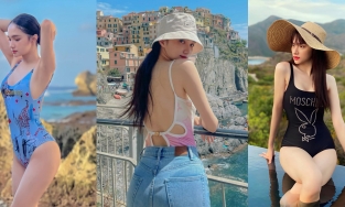 BST áo tắm một mảnh của Hoa hậu Hương Giang: Vừa đi bơi vừa dùng phối street style cực chất