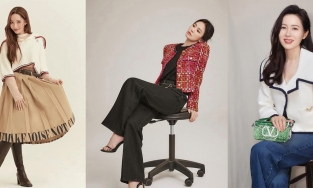 Thời trang mùa thu từ outfit dạo phố của dàn 'chị đại' Hàn Quốc