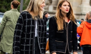 Áo khoác vải tweed - item không thể thiếu mùa thu đông 