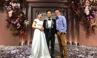 Váy cưới Viên Minh nhìn đơn giản nhưng lại là món hàng 'có một không hai'