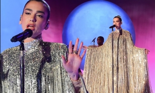 Nếu có giải thưởng cho Nữ ca sĩ chăm mặc sequin nhất, hãy trao nó cho Dua Lipa