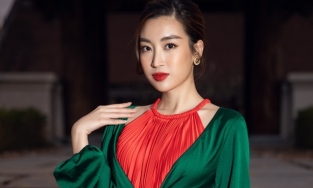 Hoa hậu Việt và các sao châu Á diện trang phục 'thời trang phang thời tiết'