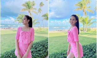 Chào sân Miss World 2021: Đỗ Thị Hà và màu hồng như thể 'chúng ta không thuộc về nhau'