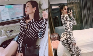 Lệ Quyên và tình tin đồn đại gia Đức Huy đụng hàng, đụng cả cách pose dáng như 'hai chị em'