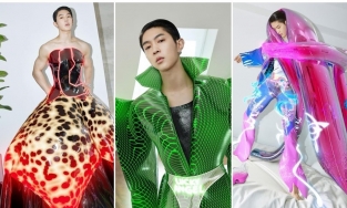 Người mẫu mặc trang phục từ vũ trụ ảo trên tạp chí GQ Trung Quốc