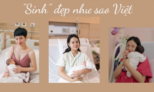 Phạm Quỳnh Anh và những mỹ nhân V-biz đọ sắc trên bàn đẻ