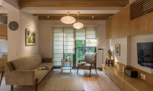 Cải tạo nhà tập thể cũ thành căn hộ an yên, đậm chất Nhật Bản