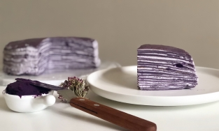 Cách làm bánh crepe ngàn lớp khoai lang tím thơm ngon và đơn giản