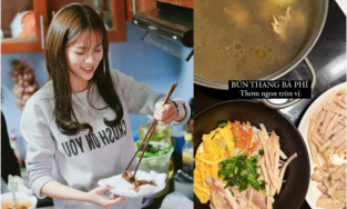 Phí Phương Anh khoe bún thang bà Phí, Trấn Thành có tô bún riêu chất lượng