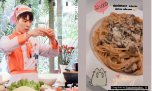 Erik khoe đĩa mì Ý sốt kem nấm chay theo công thức Đức Phúc “truyền lại”