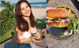 Phanh Lee ăn hamburger ở nhà mà xịn như ở tiệm, Hà Hồ hướng đến ăn chay