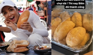 Cuối cùng H’Hen Niê cũng có chiếc bánh mì “bắt trend” thành công sau 4 lần phải ăn “bánh mì chọi đá”