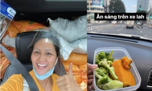 Hồ Ngọc Hà “phá tan” thành quả tập tành vì bàn đồ ăn thịnh soạn ngày thứ 6