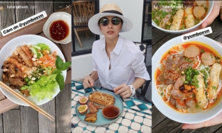 Tăng Thanh Hà có một ngày toàn... bún, món nào cũng thơm ngon khó cưỡng