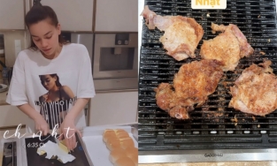 Hà Hồ nấu liền lúc vài đặc sản Sài Gòn, Salim tiếp tục ăn quà trong ô tô