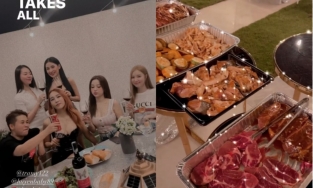 Huyền Baby, Emily và hội bạn tụ tập sau 6 tháng, Linh Rin khoe ngô nướng phù hợp với trời se lạnh