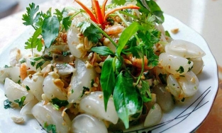 Nộm bòn bon, món đặc sản lạ nhưng nịnh miệng của Tiên Phước, Quảng Nam