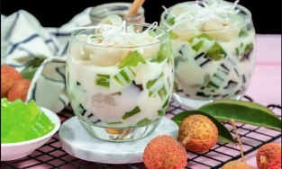 Cách nấu chè vải thạch lá nếp thơm ngọt, ăn đến đâu tỉnh người đến đấy