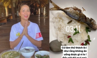 Lo lắng vì thử thách, 3 giờ đêm H'Hen Niê dậy... chiên cá ăn cơm