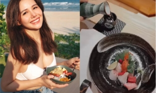 Tăng Thanh Hà ăn brunch mà như ăn tiệc, Lương Thuỳ Linh tranh thủ ăn lẩu ếch khi về Hà Nội