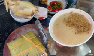 Học ngay cách nấu cháo từ bánh chưng theo trend TikTok tưởng không ngon mà ngon không tưởng