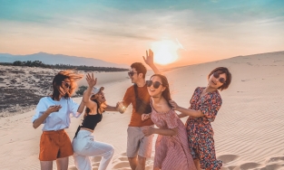 Cồn cát Quang Phú, điểm du lịch chiều được cả người lớn lẫn trẻ nhỏ ở Quảng Bình