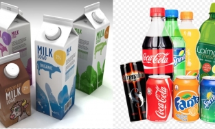 Lý do sữa đựng trong hộp khối chữ nhật còn nước ngọt chứa trong lon trụ tròn