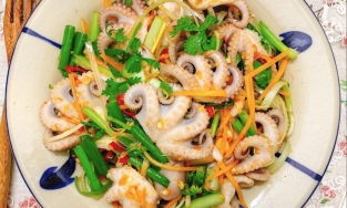 Cách làm gỏi bạch tuộc chua cay giòn sật, ai chê hải sản cũng phải khen ngon