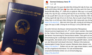 Đức thông báo ngừng cấp thị thực vào hộ chiếu phổ thông mẫu mới của Việt Nam