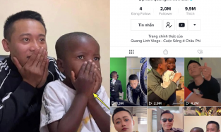 Kênh TikTok của Quang Linh Vlogs đạt 2 triệu followers chỉ sau 20 ngày lập, lượng like cực khủng