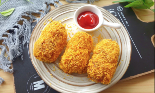 Cách làm khoai tây viên thịt chiên giòn bằng nồi chiên không dầu chiều chồng con dịp cuối tuần
