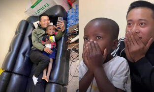 Lôi Con bẽn lẽn khi được Quang Linh Vlogs tặng thứ này, sự chu đáo của chú Linh khiến fan nức lòng