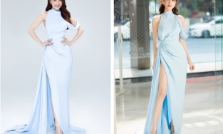 Diện cùng 1 mẫu váy, Nhã Phương và Ngọc Trinh ai nổi bật hơn?