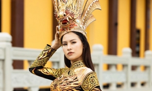  Quốc phục “Mẹ Âu Cơ” đạt giải nhất tại Miss Earth 