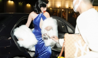 Cẩm Đan hóa cô đào trong The Great Gatsby đi dự sự kiện 