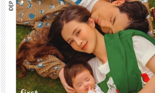 Nhóc tỳ nhà Ông Cao Thắng-Đông Nhi hứa hẹn là mẫu ảnh bìa đắt giá tương lai