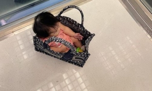 Người bình thường dùng nôi còn Đàm Thu Trang dùng túi 70 triệu 'đựng' con