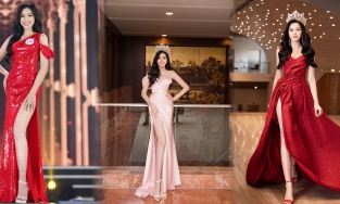 Từ khi đăng quang, Đỗ Thị Hà chỉ gắn liền với duy nhất một kiểu váy 