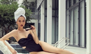 Ngọc Trinh mặc đồ bơi hiệu, chụp ảnh sống ảo ở biệt thự 40 tỷ đồng nhưng dân mạng chỉ chú ý đến khuyết điểm này 