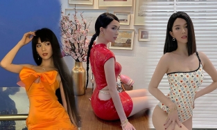 Ngọc Trinh lên đồ đẹp 3 ngày Tết nhưng lại 'toang' về khoản tóc tai 