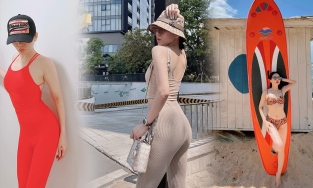 'Đau toàn thân' hay những dáng pose làm nên thương hiệu của Lệ Quyên