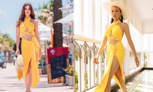 Cùng đụng mẫu váy rực nắng, Khánh Vân hay Kỳ Duyên sẽ chiếm thế thượng phong?  