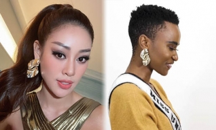 Khánh Vân lại diện chung mẫu hoa tai với đương kim HHHV Thế giới