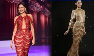 Chiếc đầm đăng quang của Tân HHHV Thế giới người Mexico là hàng đạo nhái?